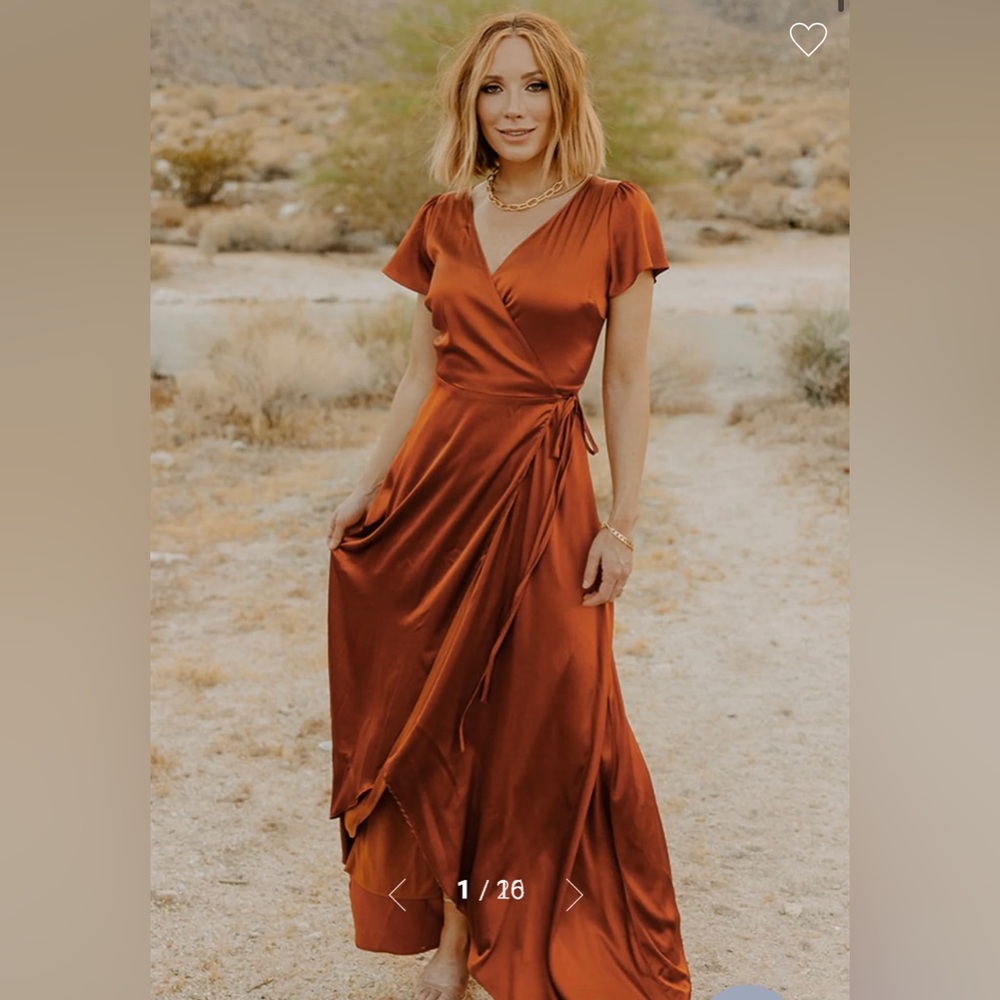 Baltic Born Satin Wrap Gown - brand new with tags 😍